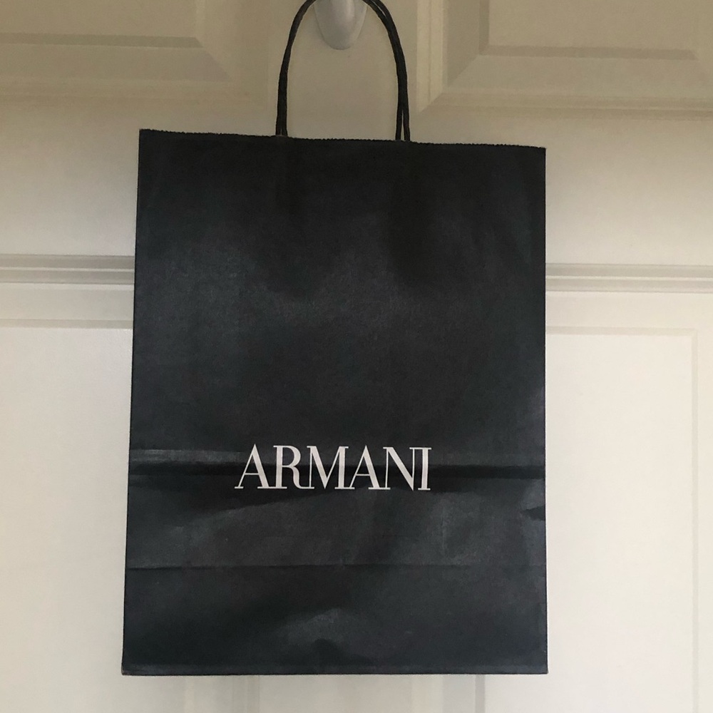 Armani Paper Gift Bag Black